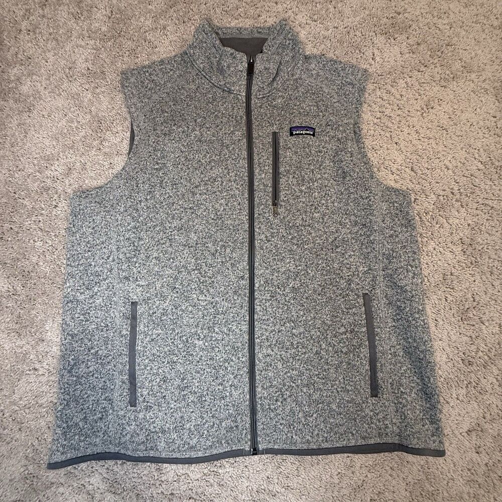 Patagonia Men's Better Sweater Fleece Vest Full Zip Gray Stonewash XXL